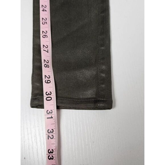 Paige Verdugo Ultra Skinny Luxe Coating NWT Jeans in Army green, Size 23 - Picture 3 of 9